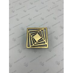 Мебельная ручка 502 CL23 Чёрный + Золото